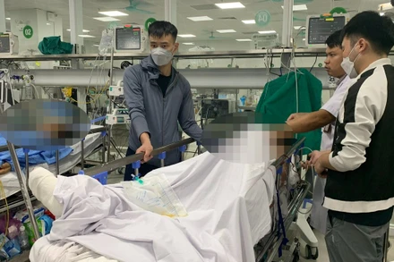 Bệnh nhân cấp cứu tại Bệnh viện Hữu nghị Việt Đức. 