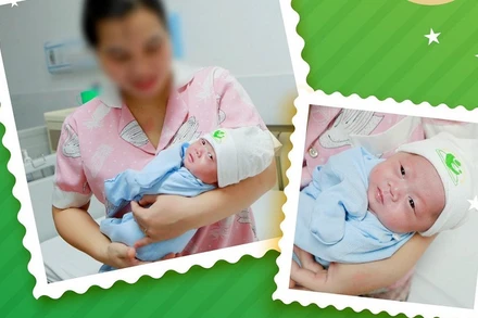 Em bé được nuôi sống kỳ tích. 