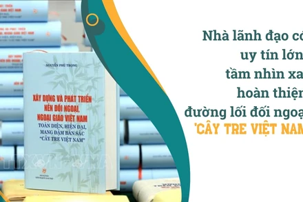 Nhà lãnh đạo có uy tín lớn, tầm nhìn xa, hoàn thiện đường lối đối ngoại 'cây tre Việt Nam'