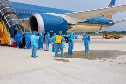 Một chuyến bay đưa công dân về nước. (Ảnh minh họa)
