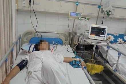 Bệnh nhân đã trải qua nhiều ngày điều trị tích cực tại bệnh viện. 