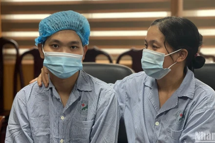 Hai mẹ con P.T.H đã bình phục sau ca ghép thận. 