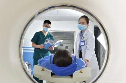 Bệnh nhân chụp CT phát hiện thận hình móng ngựa. 