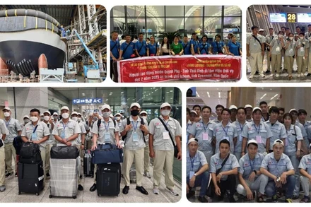 Lao động đi làm việc tại Hàn Quốc. (Ảnh minh họa: Colab)