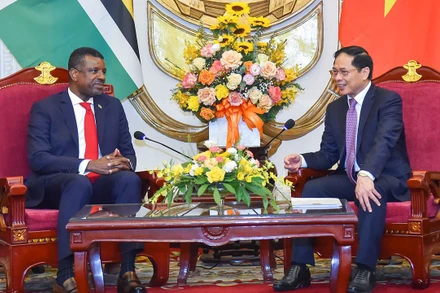 Bộ trưởng Ngoại giao Bùi Thanh Sơn tiếp Bộ trưởng Ngoại giao, Ngoại thương, Thương mại và Năng lượng Cộng đồng Thịnh vượng Dominica Vince Henderson.