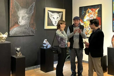 Một triển lãm nghệ thuật tại Hà Nội.