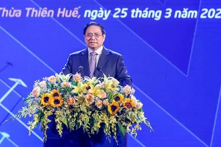 Thủ tướng Phạm Minh Chính phát biểu tại lễ khai mạc Ngày hội khởi nghiệp quốc gia của học sinh, sinh viên lần thứ V.