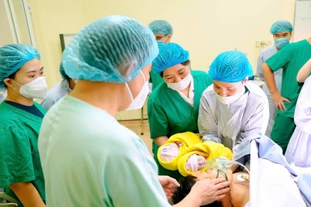 Song thai chào đời thành công từ sản phụ mắc ung thư vú.