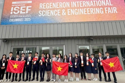 Đoàn học sinh Việt Nam tham gia Hội thi nghiên cứu khoa học kỹ thuật quốc tế (ISEF) năm 2025