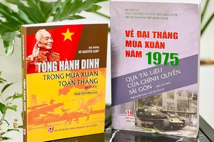 Hai cuốn sách “Về đại thắng mùa Xuân 1975 qua tài liệu của chính quyền Sài Gòn” và “Tổng hành dinh trong mùa Xuân toàn thắng”.