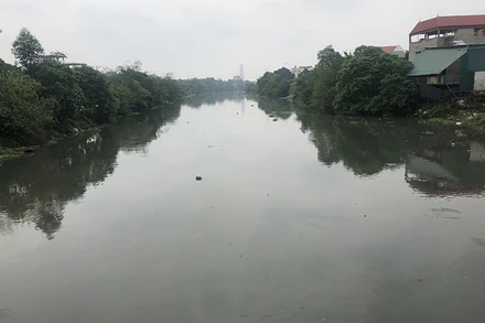 Hệ thống thủy lợi Bắc Hưng Hải chảy qua địa bàn xã Nghĩa Trụ, tỉnh Hưng Yên. (Ảnh: nhandan.vn) 