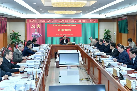 Tại kỳ họp thứ 34, Ủy ban Kiểm tra Trung ương đã xem xét, kết luận về những vi phạm xảy ra tại Ban cán sự đảng Bộ Công thương. (Ảnh ĐĂNG KHOA)