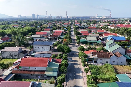 Một góc khu tái định cư Kỳ Phương (thị xã Kỳ Anh).