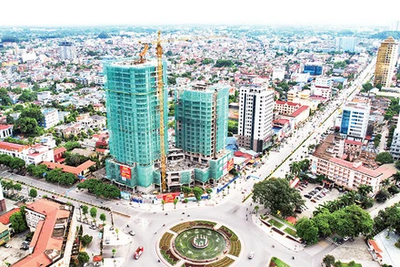 Một góc thành phố Thái Nguyên.