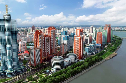 Đại lộ Nhà khoa học Mirae ở Thủ đô Bình Nhưỡng.