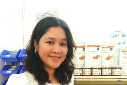 Chị Chau Ngọc Dịu, người sáng lập thương hiệu mật thốt nốt Palmania.