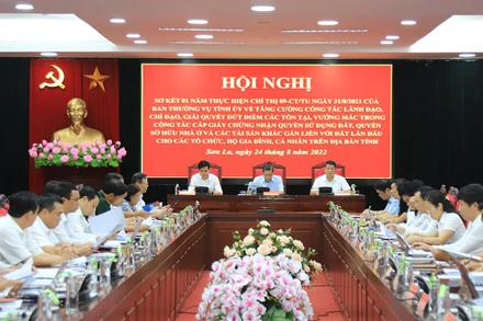 Hội nghị sơ kết 1 năm thực hiện Chỉ thị số 09 của Ban Thường vụ Tỉnh ủy Sơn La.
