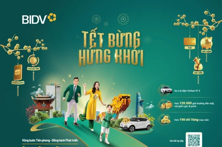 BIDV tung loạt quà tặng, ưu đãi “khủng” dành cho khách hàng dịp Tết 
