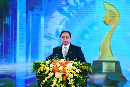 Thủ tướng Phạm Minh Chính phát biểu tại lễ trao giải.