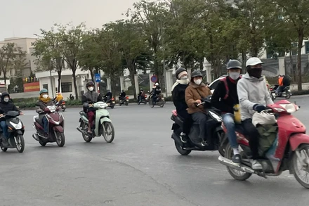 Không khí lạnh tiếp tục tăng cường ở miền bắc. Ảnh: Đ.T