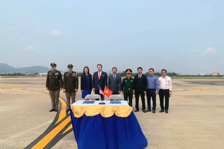 Lễ hồi hương hài cốt quân nhân Hoa Kỳ mất tích trong chiến tranh ở Việt Nam.