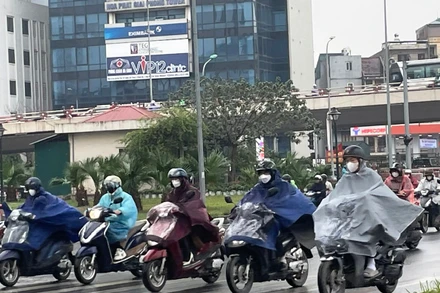 Dự báo khu vực Hà Nội nhiều mây, có mưa, mưa rào nhẹ. (Ảnh minh họa: Đ.T)