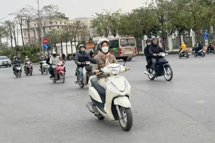 Miền bắc rét đậm, rét hại. (Ảnh: Đ.T)