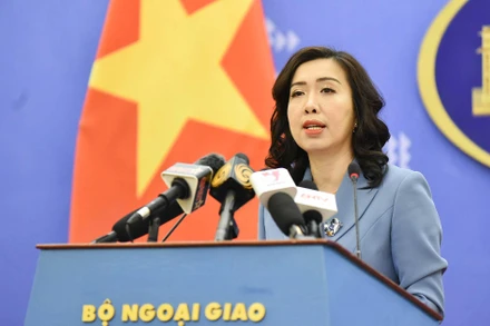 Người phát ngôn Bộ Ngoại giao Lê Thị Thu Hằng. (Ảnh Bộ Ngoại giao)