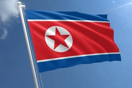 Quốc kỳ Triều Tiên. Ảnh: Báo Tin tức.