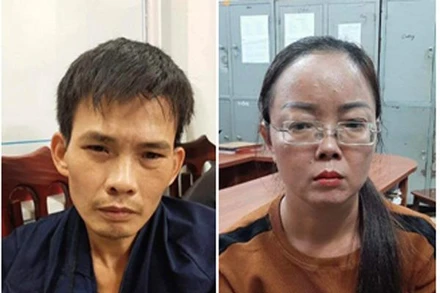 Đối tượng Bùi Tiến Hải và Lê Hồng Vân.