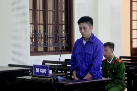 Bị cáo Thò Bá Cha tại phiên tòa xét xử.