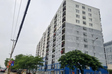 Hai khối nhà A, B thuộc dự án Chung cư cho người thu nhập thấp tại khu dân cư An Trung 2 hiện chưa đủ điều kiện mở bán theo quy định của pháp luật.