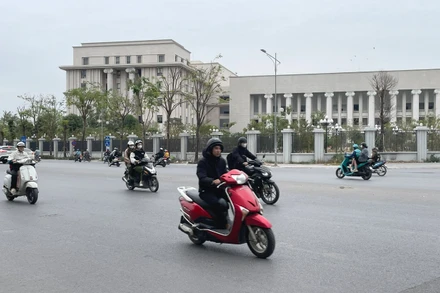 Không khí lạnh đang tăng cường ở miền bắc. Ảnh: Đ.T