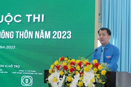 Bí thư Trung ương Đoàn Ngô Văn Cương phát biểu tại lễ Khai mạc.