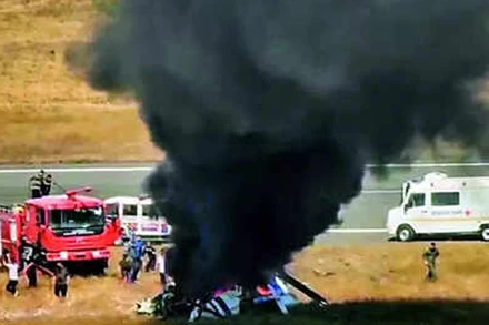 Hiện trường vụ tai nạn. Ảnh: Thời báo Ấn Độ