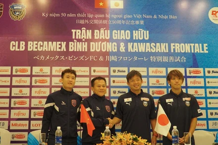Đại diện Câu lạc bộ Becamex Bình Dương và Câu lạc bộ Kawasaki Frontale cho biết hai đội sẽ cống hiến một trận đấu hấp dẫn cho người hâm mộ.