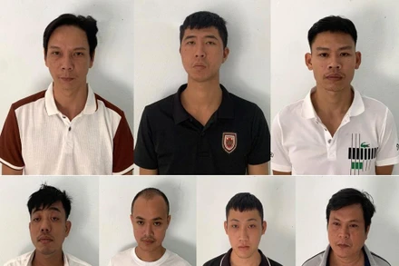 7 đối tượng bị bắt. (Ảnh do Công an cung cấp)