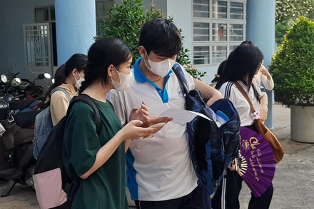 Thí sinh tham gia kỳ thi đánh giá năng lực đợt 1 năm 2024.