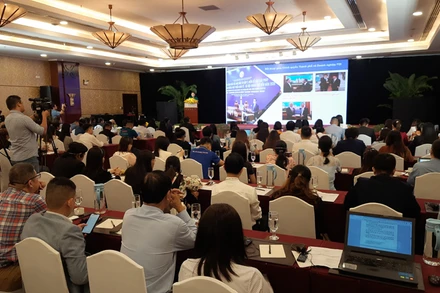 Quang cảnh Diễn đàn Doanh nghiệp Ấn Độ-Thành phố Hồ Chí Minh năm 2023.