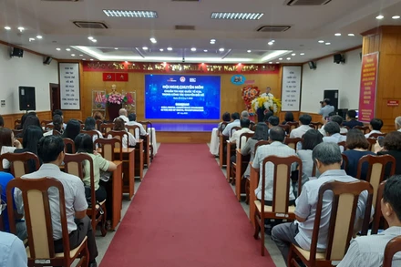 Quang cảnh hội nghị chuẩn tin học quốc tế ICDL trong công tác chuyển đổi số của ngành giáo dục và đào tạo Thành phố Hồ Chí Minh.