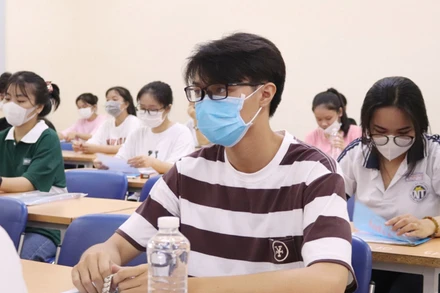 Các thí sinh tham gia Kỳ thi Đánh giá năng lực Đại học Quốc gia Thành phố Hồ Chí Minh.