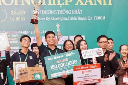 Giải nhất chung cuộc thuộc về dự án Kết nối con người với tự nhiên-Mr Mướp (Đồng Tháp).