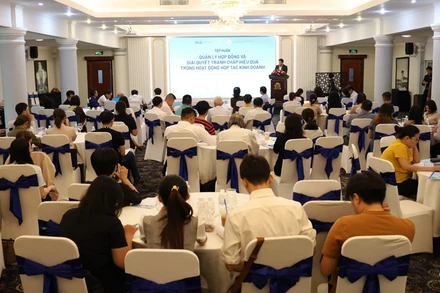 Quang cảnh hội nghị tập huấn.