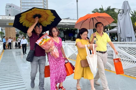 Khách du lịch đến với Thành phố Hồ Chí Minh