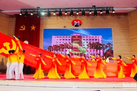 Một tiết mục trong hội thi.