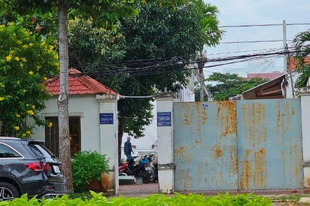 Vị trí khu đất nơi Công ty TNHH Xây dựng Thanh Xuân, phường 8, thành phố Vũng Tàu vi phạm hành chính về đất đai. (Ảnh: CTV)