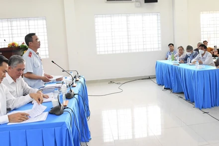 Quang cảnh buổi thông báo kết quả. (Ảnh: VIỆT DŨNG)