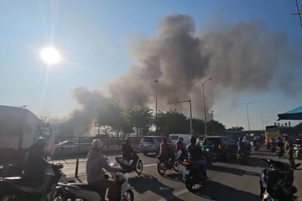 Hiện trường vụ cháy.