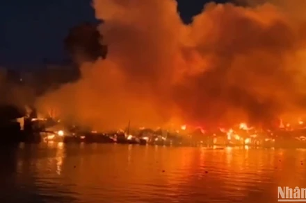 Hình ảnh hiện trường vụ cháy
