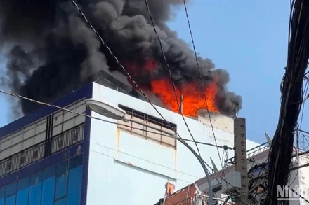 Hiện trường vụ cháy.